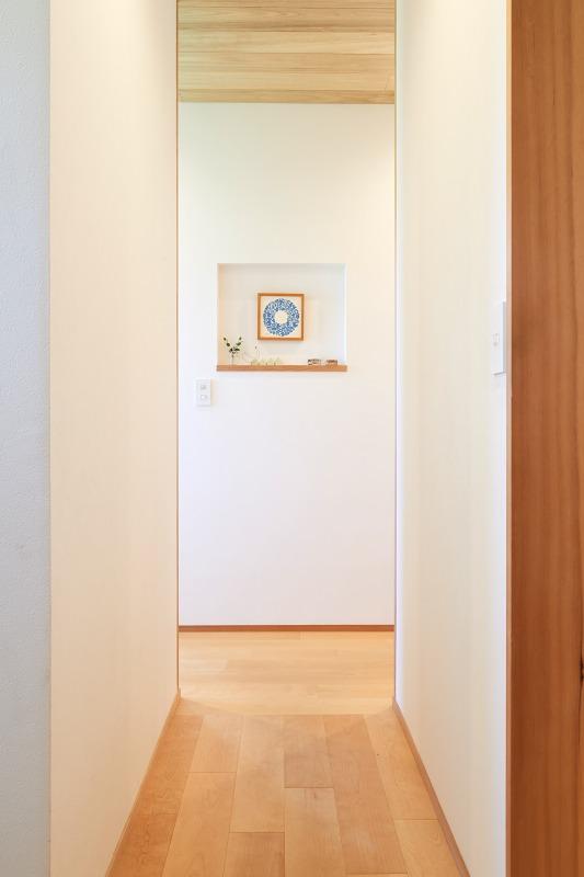 家族用玄関からの風景
