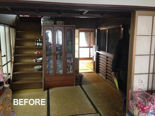 【BEFORE】階段と建具はそのまま残しました