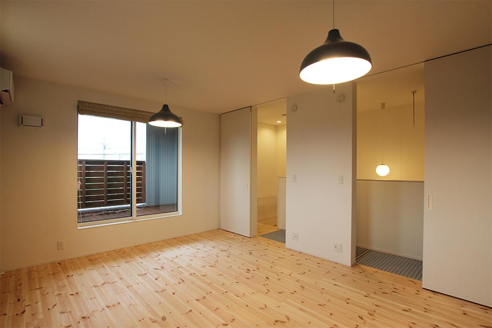 子供部屋　2部屋に間仕切れるようにしてあります