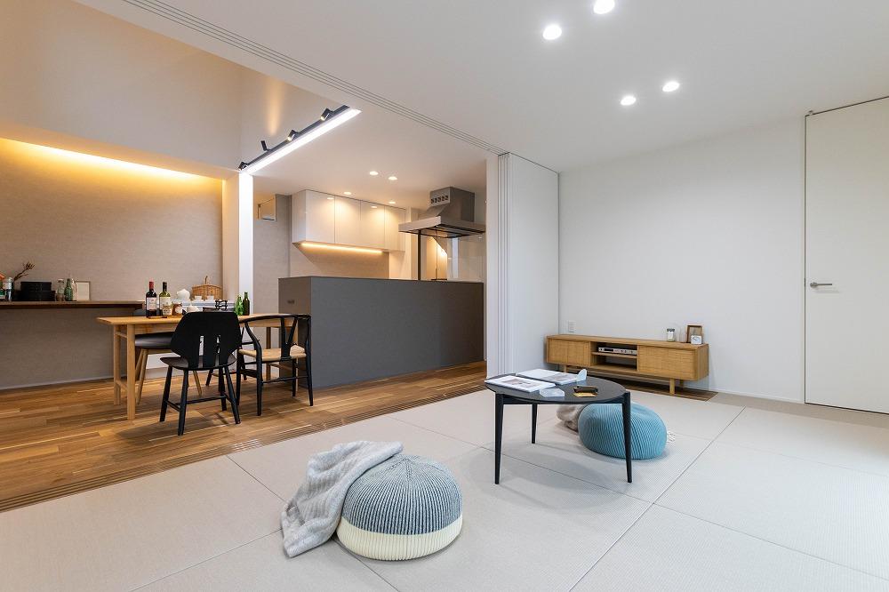 畳リビングは建具を閉めると個室になります。